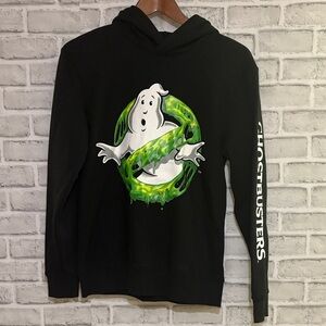 H&M Black Ghostbusters Graphic Hoodie, unisex